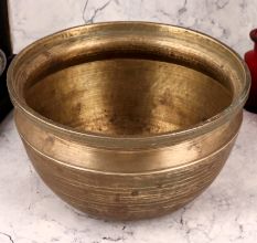 Indian Handcrafted Brass Pot for Decor & Collection