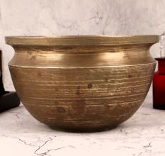Indian Handcrafted Brass Pot for Decor & Collection