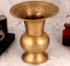 Handcrafted Traditional Brass Flower Pot for Decor