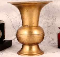 Handcrafted Traditional Brass Flower Pot for Decor