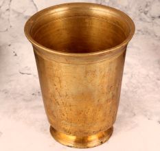 Vintage Golden Finest Brass Glass for Decoration