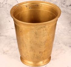 Handcrafted Premium Brass Glass in Golden Finish