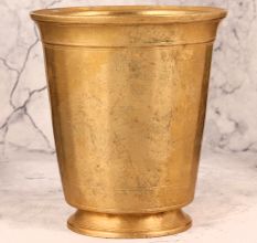 Handcrafted Premium Brass Glass in Golden Finish