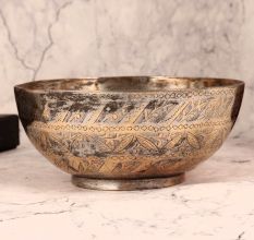 Traditional Handmade Copper Bowl in Islamic Art