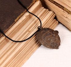 Vintage Tribal Brass Face Pendent for Decoration