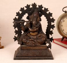 Vintage Brass Statue of Lord Ganesha in Pair of 4