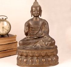 Handmade Lord Buddha Brass Statue for Home Decor