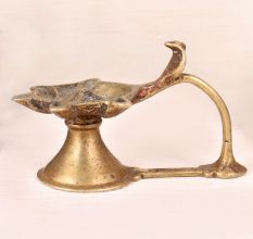 Handcrafted Brass Aarti Lamp from Western India