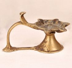 Handcrafted Brass Aarti Lamp from Western India