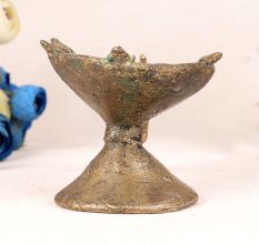 Indian Vintage Brass Aarti Lamp for Prayer Room