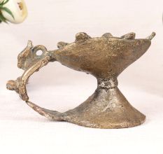 Indian Vintage Brass Aarti Lamp for Prayer Room