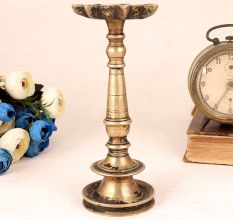 Handmade Vintage Brass Oil Lamp in Vintage Finish