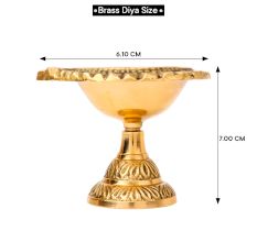 Decorative Golden Brass Diya For Home Decor
