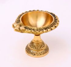 Decorative Golden Brass Diya For Home Decor