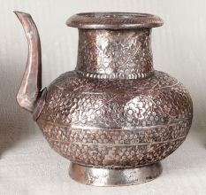 Indian Traditional Copper Water Pot in Islamic Art