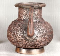 Vintage Copper Water Pot with Spout for Decoration