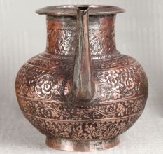 Handcrafted Copper Water Pot in Islamic Art