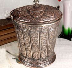 Beautiful Copper Bucket in Islamic Art for Home Decor