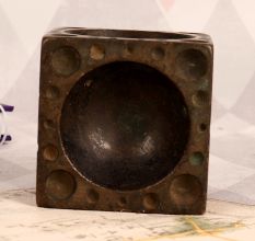 Vintage Cube-Shaped Paper Weight for Office