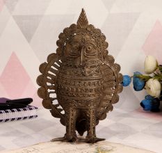 Bengali Art Owl Statue Made of High-Quality Brass