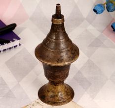 Handmade Oil Lamp Base Made of Brass for Decor