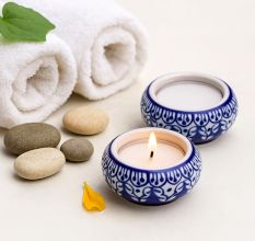 4 Pieces Decorative Flower Modern Tea Light Holder