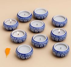 4 Pieces Decorative Flower Modern Tea Light Holder