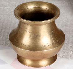 South Indian Art Brass Holy Water Pot for Decoration