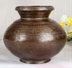 Handmade Vintage Brass Cooking Pot for Decoration