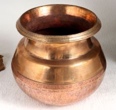 Indian Vintage Finest Copper Cooking Pot for Decor