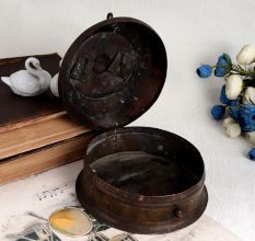 Handmade Engraved Brass Jewelry Box for Decoration