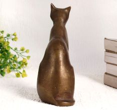 Handcrafted Finest Brass Cat Statue for Home Decor