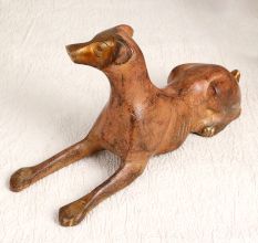 Handcrafted Dog Statue Made of Finest Brass