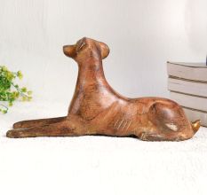 Handcrafted Dog Statue Made of Finest Brass