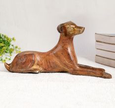 Handcrafted Dog Statue Made of Finest Brass