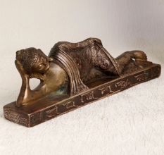 Handmade Brass Statue of Buddha Sleeping for Decor