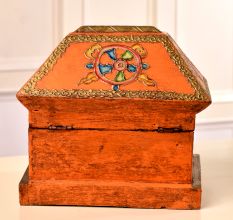 Colourful Wooden Box Engraved with Beautiful Designs