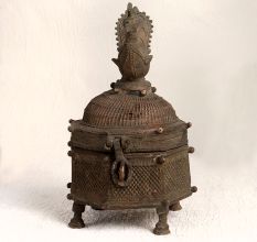 Tribal Art Vintage Brass Box for Home Decoration
