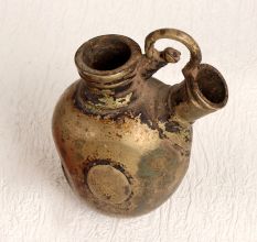 Indian Vintage Brass Hookah Base in Mango Shape