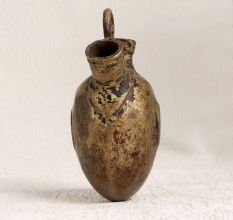 Indian Vintage Brass Hookah Base in Mango Shape