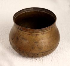 Handmade Vintage Brass Measuring Pot for Decoration