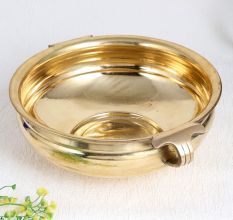 Shiny Golden Premium Brass Urli Pot for Home Decor