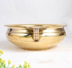 Shiny Golden Premium Brass Urli Pot for Home Decor