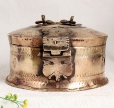 Vintage Finest Brass Jewelry Box for Decoration