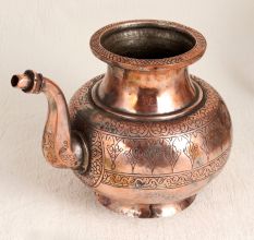Vintage Islamic Art Copper Holy Water Pot for Decor