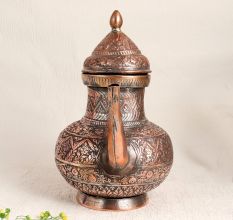 Handmade Copper Kettle in Islamic Art for Decoration