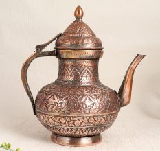 Handmade Copper Kettle in Islamic Art for Decoration