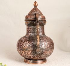 Handmade Copper Kettle in Islamic Art for Decoration