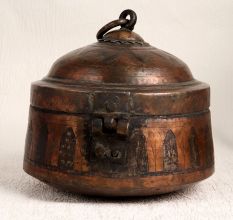 Islamic Jewelry Box Made of Premium Copper for Decor