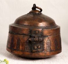 Islamic Jewelry Box Made of Premium Copper for Decor